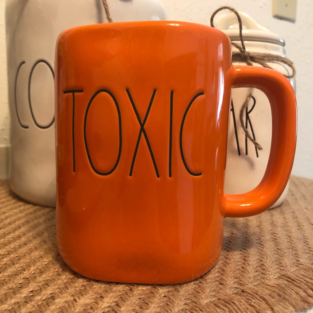 Rae Dunn Orange TOXIC Halloween